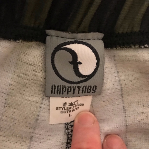 Dance Pants - Olive Green & Black Striped - Picture 4 of 4